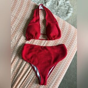 NWT Red 2-way Maternity Bikini